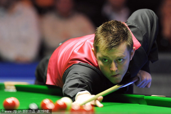 Northern Ireland's Mark Allen at the table during the final during the williamhill.com UK Championships at the Barbican Centre, York.