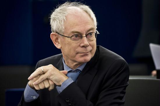 European Council President Herman Van Rompuy during debate on the results of EU summit at the European Parliament headquarters in Strasbourg, France, on Tuesday.