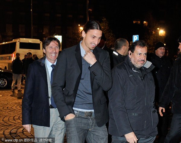 Zlatan Ibrahimovic attends the AC Milan Christmas Party at the Royal Pavilion at the Central Station on December 14, 2011 in Milan, Italy.