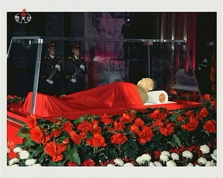 The body of Kim Jong Il, top leader of the Democratic People's Republic of Korea (DPRK)