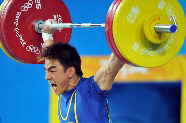 Liao Hui won a gold medal in the 69 kg class at Beijing Olympic Games and held the world records for both the clean and jerk and the total in the 69 kg category, which has been stripped of after the doping issue. 