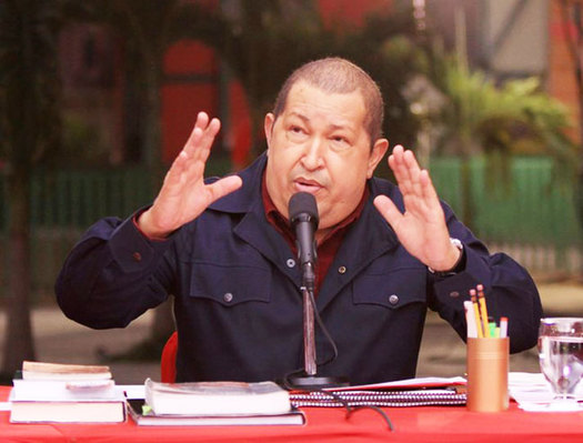 A handout picture provided by Miraflores Press shows Venezuelan President Hugo Chavez speaking in Caracas, Venezuela, December 27. [Agencies]