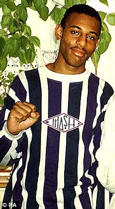 Victim: Stephen Lawrence who was stabbed to death in April 1993