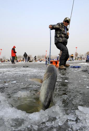 National ice fishing contest kicks off in Yinchuan