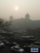 北京大雾弥漫PM2.5超标