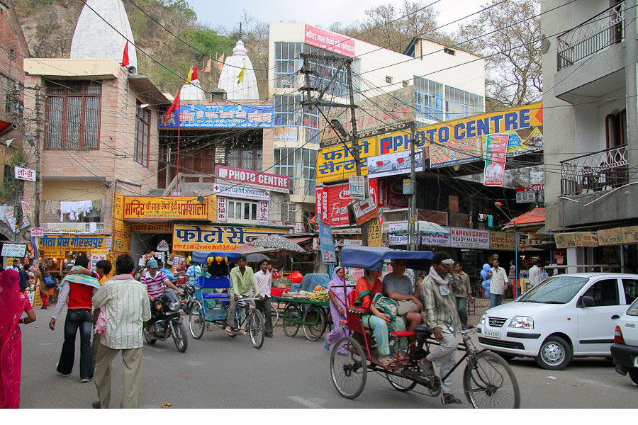 印度街头风景图片