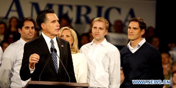 File photo of U.S. Republican presidential hopeful Mitt Romney [Xinhua]