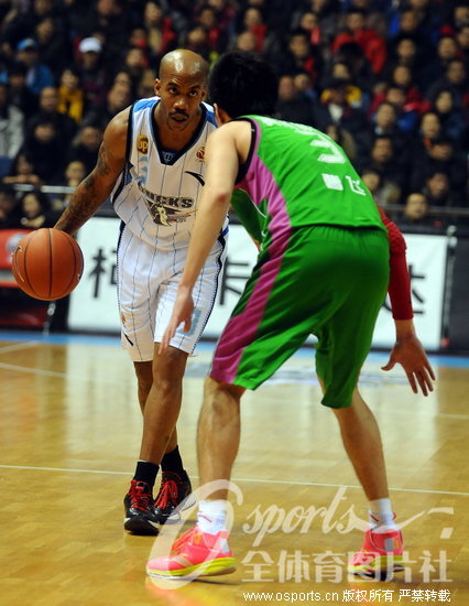Stephon Marbury in the 26th round of Chinese Basketball Association (CBA) league on Wednesday.
