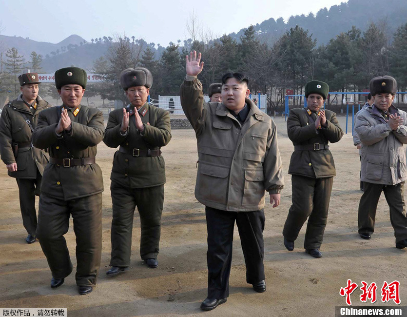 Kim Jong Un, supreme commander of the Korean People's Army and supreme leader of the Workers' Party of Korea, state and army, inspected KPA Unit 169 honored with the title of the O Jung Hup-led Seventh Regiment.