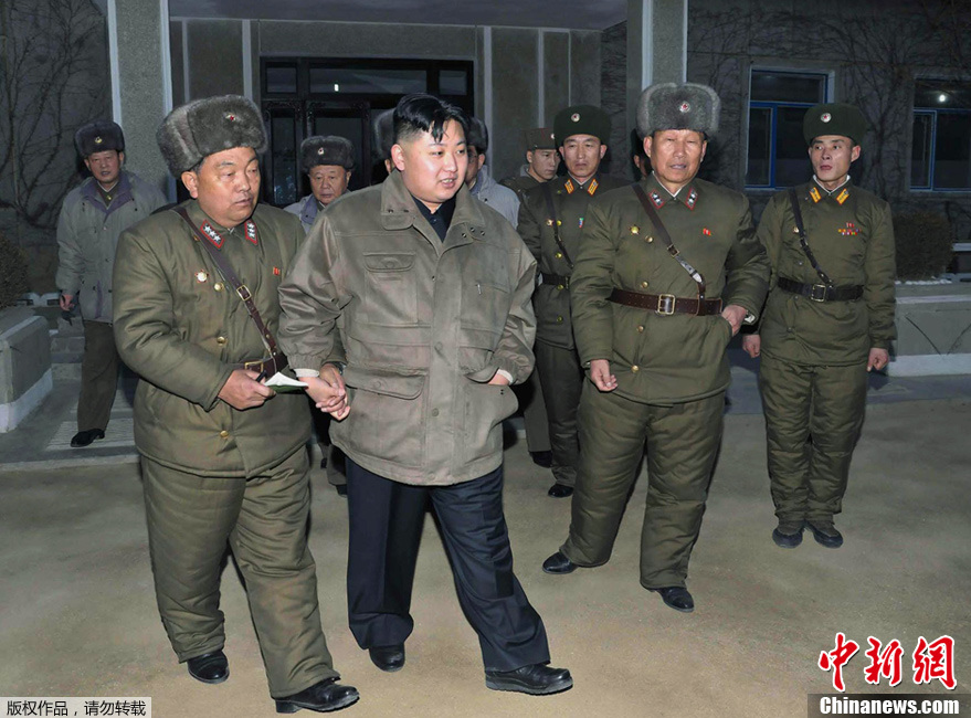 Kim Jong Un, supreme commander of the Korean People's Army and supreme leader of the Workers' Party of Korea, state and army, inspected KPA Unit 169 honored with the title of the O Jung Hup-led Seventh Regiment. 