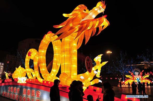 Lanterns lit to celebrate Spring Festival in Shandong