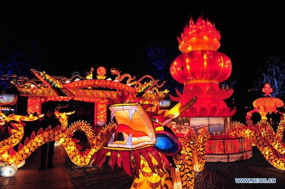 Lanterns lit to celebrate Spring Festival in Shandong