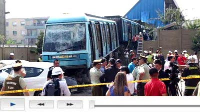 No injuries in derailed train in Chile