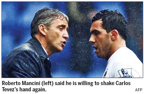 Mancini holds out olive branch