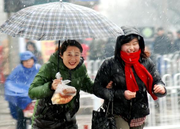 Shandong witnesses heavy snow