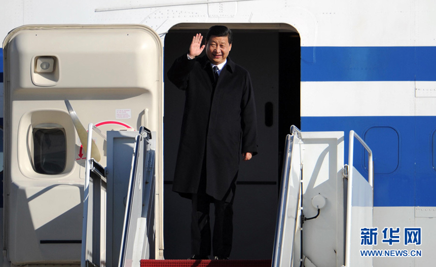 Chinese Vice President Xi Jinping arrived in Washington Monday afternoon, kicking off his official visit to the United States. Xi made the visit as guest of U.S. Vice President Joe Biden.