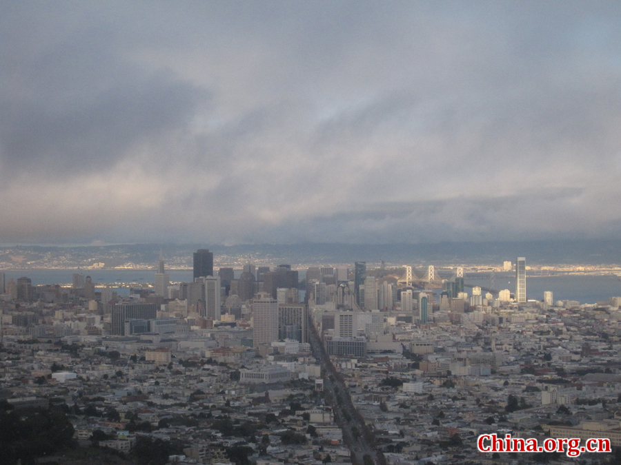 Bird's eye view of San Francisco,the United States. [China.org.cn /Photo by Chen Xia]