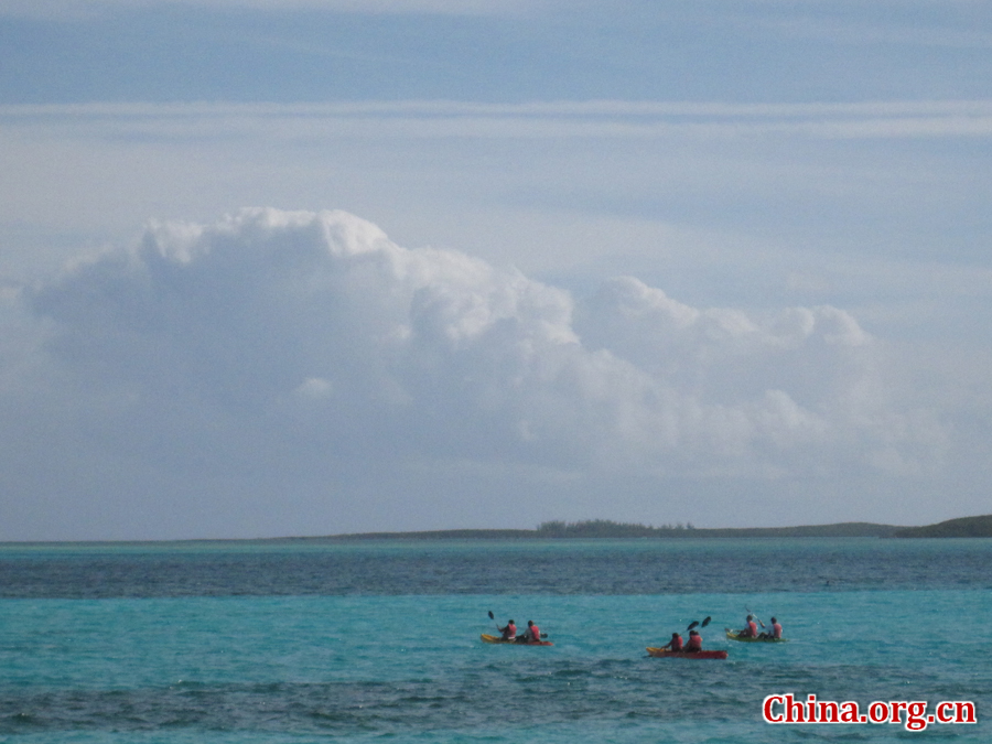 Cococay, island in Bahamas.[China.org.cn/Photo by Chen Xia]