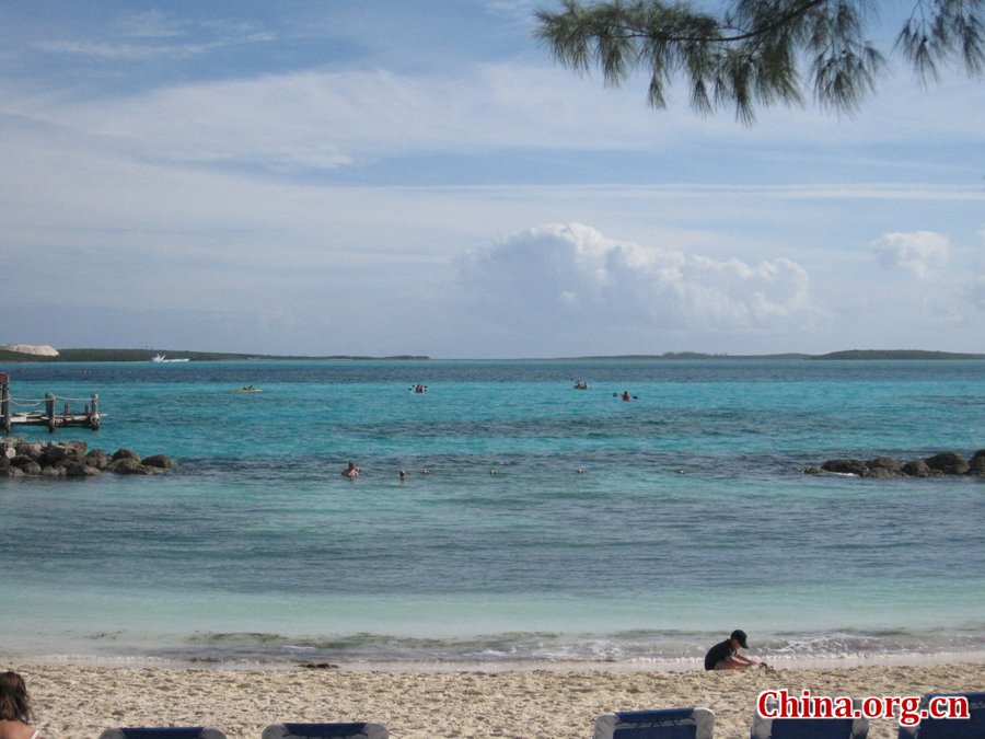 Cococay, island in Bahamas.[China.org.cn/Photo by Chen Xia]