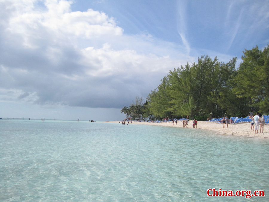 Cococay, island in Bahamas.[China.org.cn/Photo by Chen Xia]