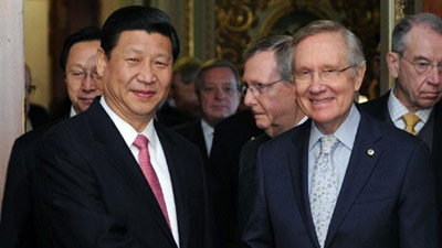 Chinese VP Xi meets US Senate Majority Leader Reid 