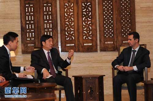 Zhai Jun has reaffirmed that China backs President Bashar al-Assad's plans for a referendum on a new constitution and multi-party elections.