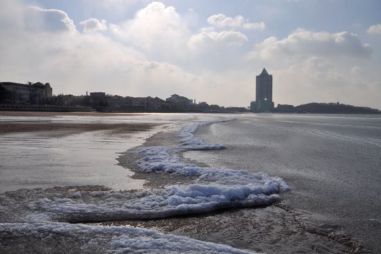 Cold air reaches Qingdao