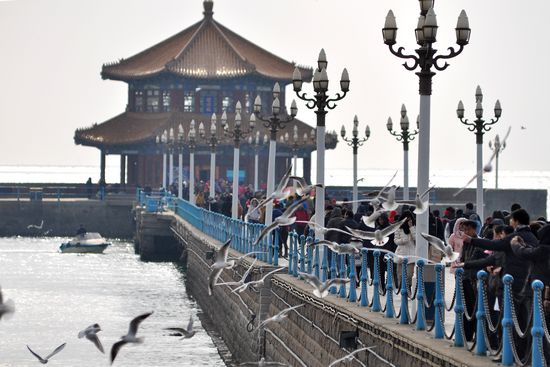 Cold air reaches Qingdao