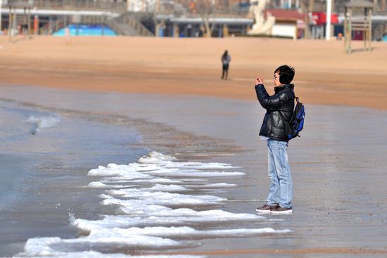 Cold air reaches Qingdao