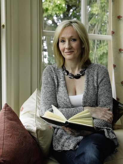 J.K. Rowling, author of 'Harry Potter' fantasy book series.