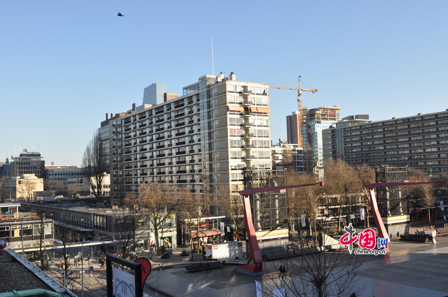 Buildings in Rotterdam. [Pang Li/China.org.cn]