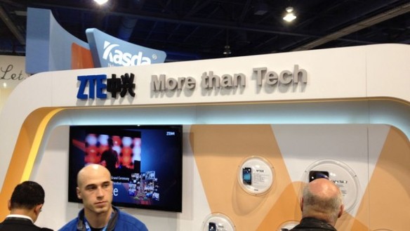 A ZTE Corp booth. [File photo]