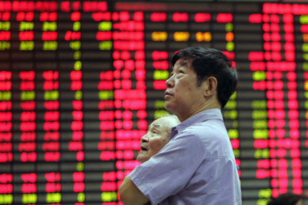 Chinese stocks rise in the morning session after the release of February's Purchasing Managers Index. [File photo]