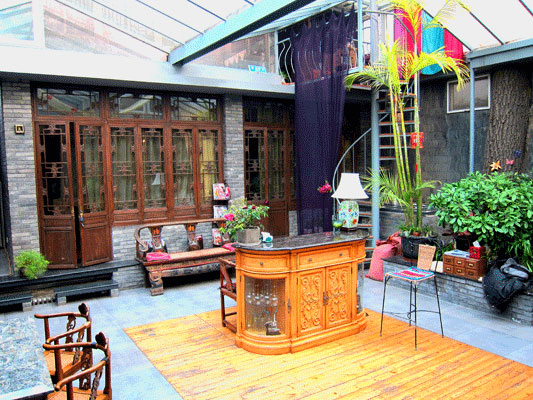 Zen-like tranquility in Kelly's Courtyard. Photo by CRI's William Wang, taken February, 2012.