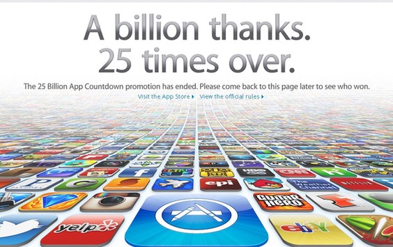 Apple launched a 25 Billion App Countdown promotion. [File photo]