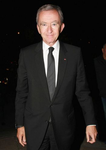 Bernard Arnault, one of the 'Top 10 richest people on Earth in 2012' by China.org.cn.