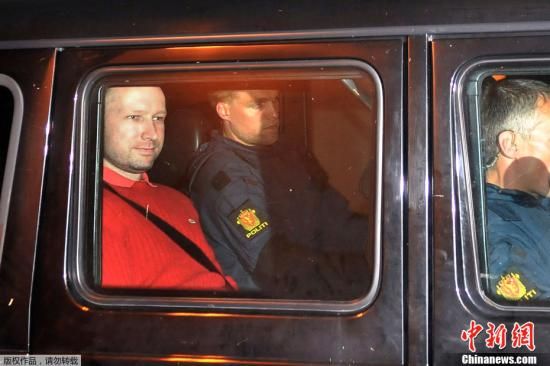 Norway mass killer Anders Behring Breivik (L) was charged on Wednesday with acts of terrorism and premeditated murder for his deadly twin attcks in the country. 