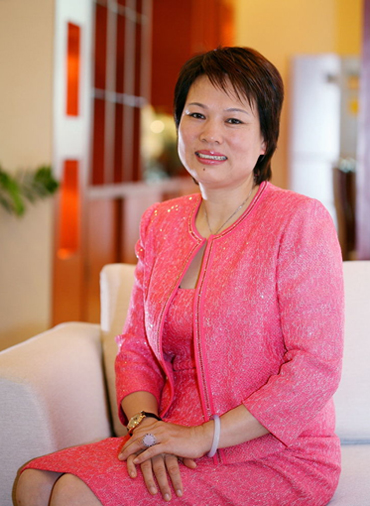 Zhou Xiaoguang, chairwoman of the board of the Neoglory Group and deputy to the National People’s Congress (NPC). 