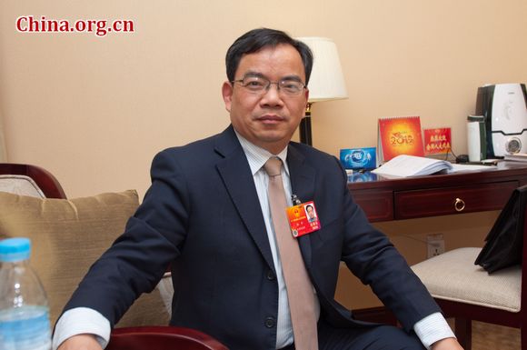Yan Kai, a senior engineer of China's manned deep-sea submersible research vessel Jiaolong. [Chen Boyuan / China.org.cn]