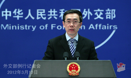 At a news briefing on Tuesday, Liu Weimin, Ministry of Foreign Affairs spokesman, said that there were no grounds to blame China.