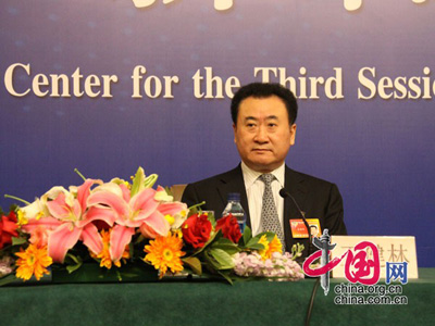 Wang Jianlin,one of the 'Top 10 real estate tycoons in China' by China.org.cn.