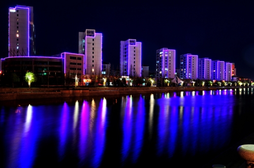 Beautiful scenery of Dongcun River in Haiyang