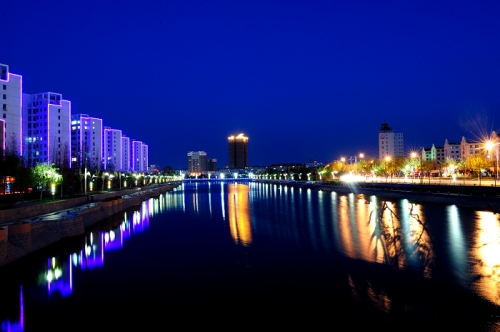 Beautiful scenery of Dongcun River in Haiyang