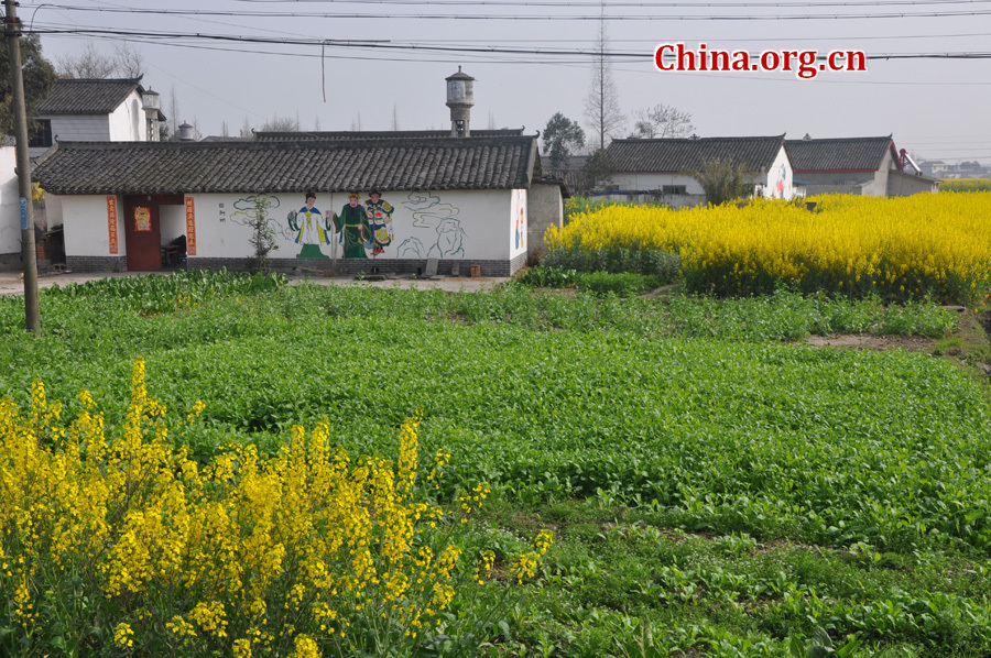 Photo shows the beautiful spring scenery of Nianhua village in Mianzhu City, southwest China's Sichuan Province, Mar. 18, 2012. Mianzhu was one of the worst-hit cities in the devastating 2008 Wenchuan earthquak. [China.org.cn/by Chen Xiangzhao] 