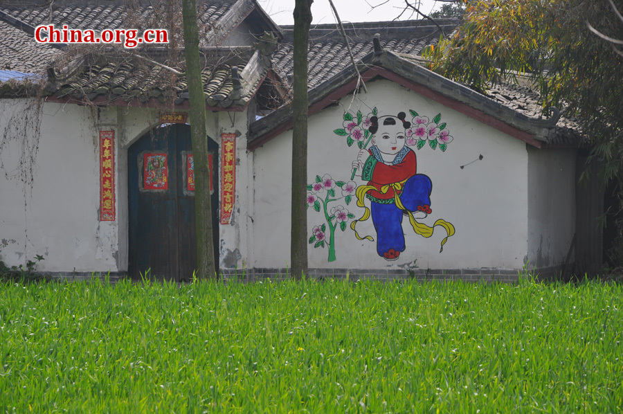 Photo shows the beautiful spring scenery of Nianhua village in Mianzhu City, southwest China's Sichuan Province, Mar. 18, 2012. Mianzhu was one of the worst-hit cities in the devastating 2008 Wenchuan earthquak. [China.org.cn/by Chen Xiangzhao] 