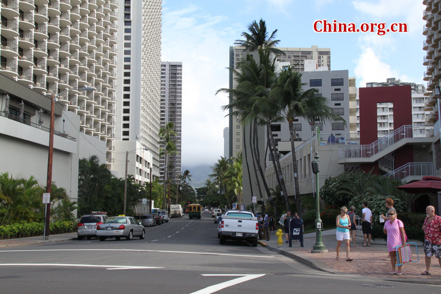 Photo shows a snapshot of Honolulu, in Hawaii, United States. Honolulu is the capital and the most populous city of the U.S. state of Hawaii. [China.org.cn/by Li Xiaohua]