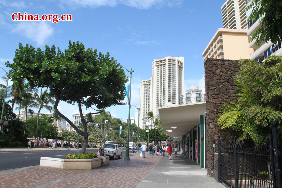 Photo shows a snapshot of Honolulu, in Hawaii, United States. Honolulu is the capital and the most populous city of the U.S. state of Hawaii. [China.org.cn/by Li Xiaohua]