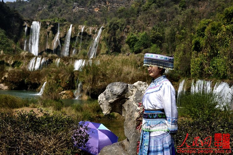 The Jiulong Waterfalls was voted one of the top six most beautiful Chinese waterfalls in a poll by 'Chinese National Geography' magazine in 2005. It is a group of wide waterfalls at ten levels in Luopan County of Yunnan Province. The view of the falls varies level by level and they are connected with each other by shoals or pools, creating a fantasy world of water.