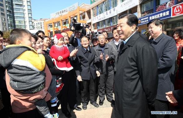 Jia Qinglin makes inspection tour in Shandong