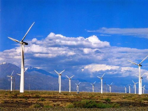Wind industry in Xinjiang, China. [File photo] 